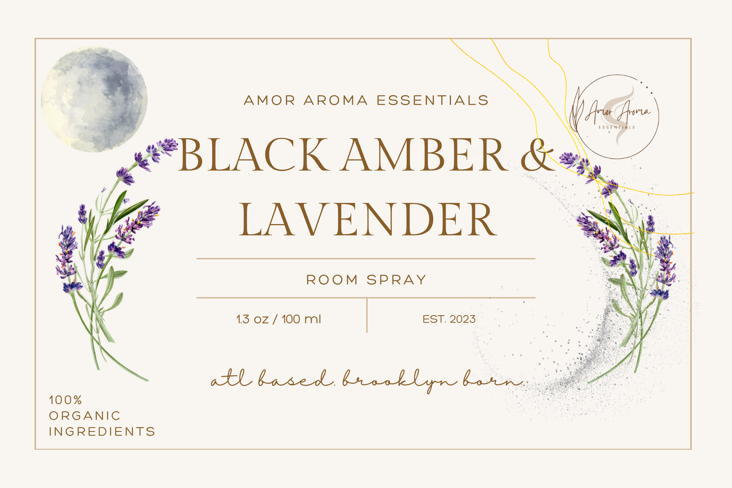Black Amber & Lavender Room Spray